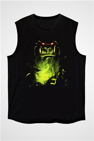 Warcraft Siyah Unisex Kolsuz Tişört