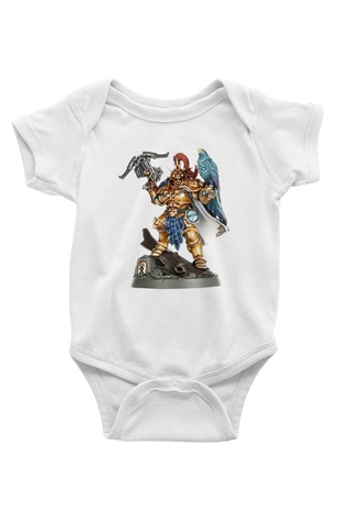 Warhammer Beyaz Bebek Body - Zıbın