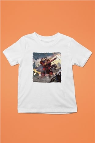 Warhammer Beyaz Unisex Çocuk Tişört