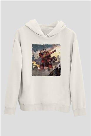 Warhammer Beyaz Unisex Hoodie