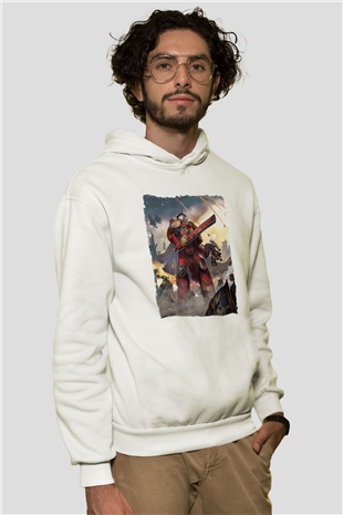 Warhammer Beyaz Unisex Hoodie