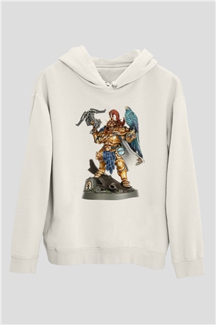 Warhammer Beyaz Unisex Hoodie