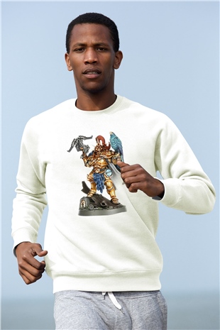 Warhammer Beyaz Unisex Sweatshirt