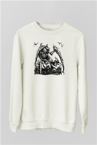 Warhammer Beyaz Unisex Sweatshirt