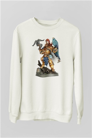 Warhammer Beyaz Unisex Sweatshirt