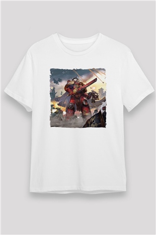 Warhammer Beyaz Unisex Tişört T-Shirt