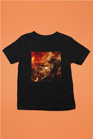 Warhammer Siyah Unisex Çocuk Tişört