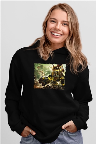 Warhammer Siyah Unisex Hoodie
