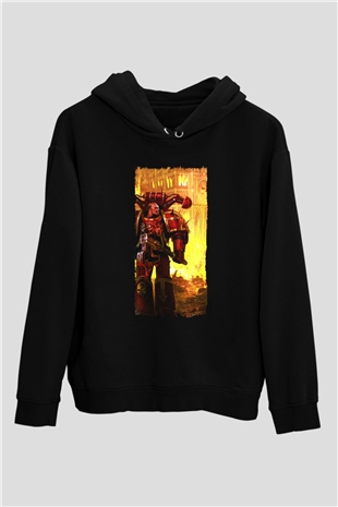 Warhammer Siyah Unisex Hoodie