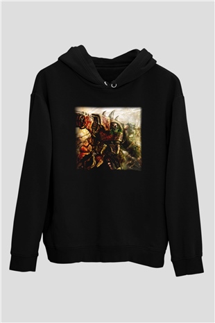 Warhammer Siyah Unisex Hoodie