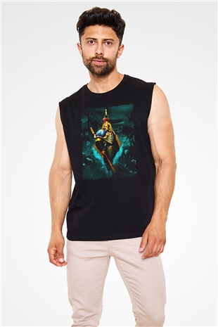 Warhammer Siyah Unisex Kolsuz Tişört