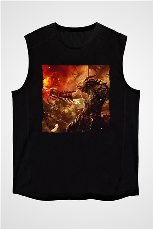 Warhammer Siyah Unisex Kolsuz Tişört