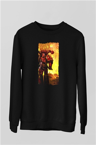 Warhammer Siyah Unisex Sweatshirt