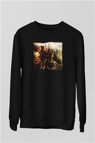 Warhammer Siyah Unisex Sweatshirt