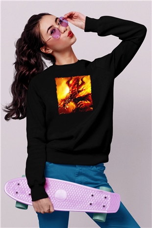 Warhammer Siyah Unisex Sweatshirt