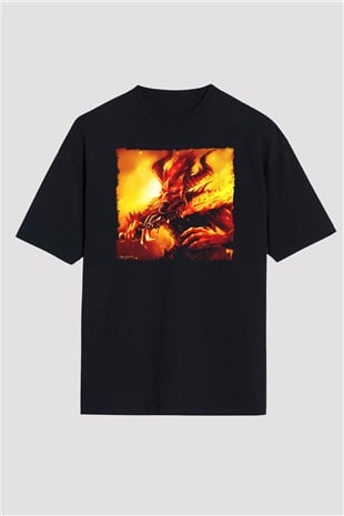 Warhammer Siyah Oversize Tişört Oversize T-shirt