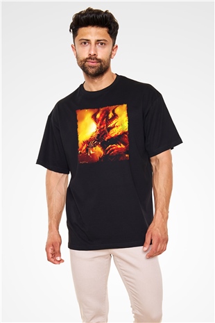 Warhammer Siyah Oversize Tişört Oversize T-shirt