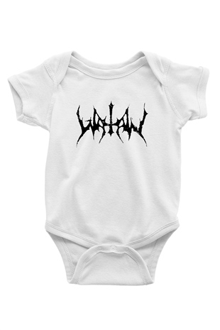 Watain Baskılı Beyaz Unisex Bebek Body - Zıbın