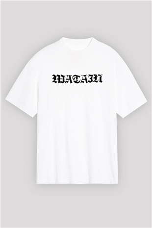 Watain Beyaz Unisex Oversize Tişört T-Shirt