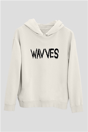 Wavves Beyaz Unisex Hoodie