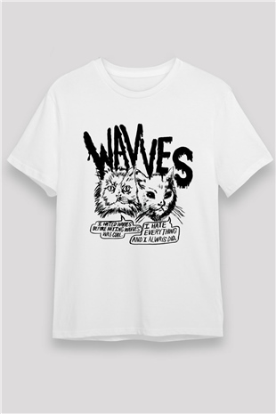 Wavves Beyaz Unisex Tişört T-Shirt - TişörtFabrikası