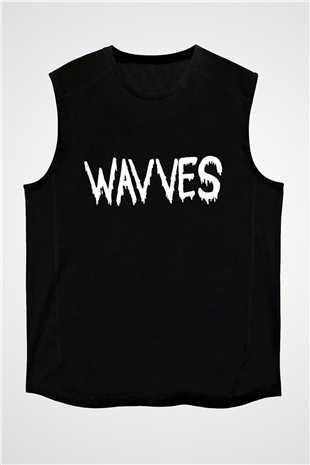 Wavves Siyah Unisex Kolsuz Tişört