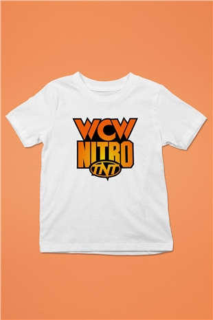 WCW Beyaz Unisex  Çocuk Tişört