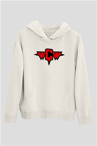 WCW Beyaz Unisex Hoodie