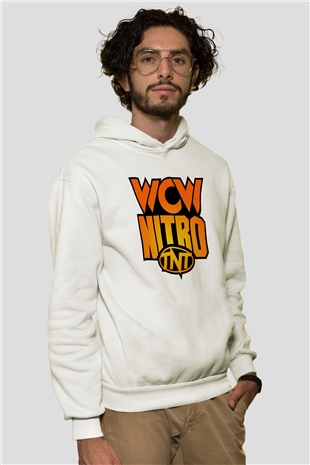 WCW Beyaz Unisex Hoodie