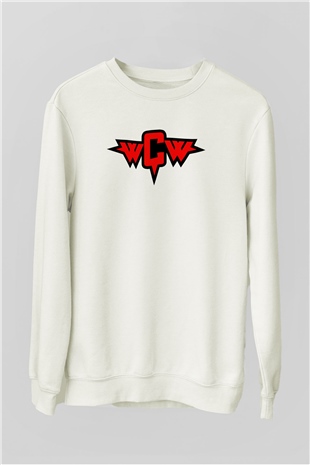 WCW Beyaz Unisex  Sweatshirt