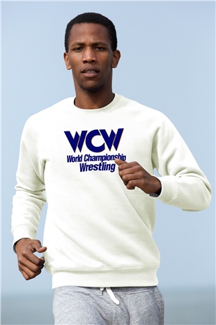 WCW Beyaz Unisex  Sweatshirt