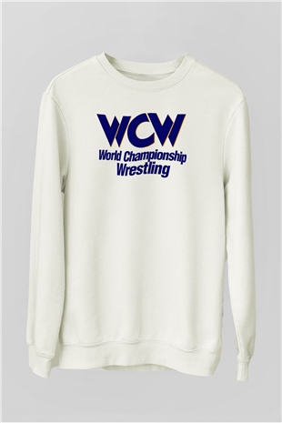 WCW Beyaz Unisex  Sweatshirt