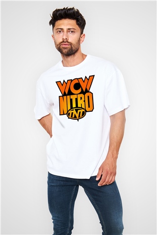 WCW Beyaz Oversize Tişört