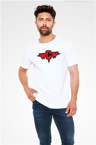WCW Beyaz Unisex Tişört