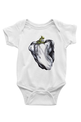 Ween Baskılı Beyaz Unisex Bebek Body - Zıbın