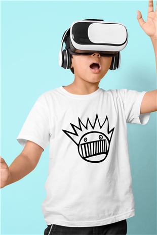 Ween Baskılı Beyaz Unisex Çocuk Tişört