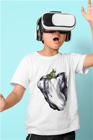 Ween Baskılı Beyaz Unisex Çocuk Tişört