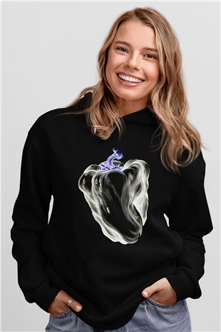 Ween Siyah Unisex Kapşonlu Sweatshirt