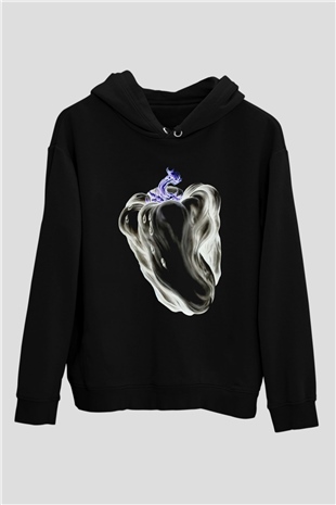 Ween Siyah Unisex Kapşonlu Sweatshirt