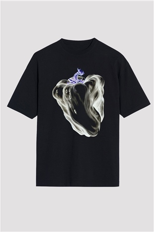 Ween Siyah Unisex Oversize Tişört T-Shirt
