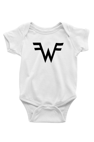 Weezer Baskılı Beyaz Unisex Bebek Body - Zıbın