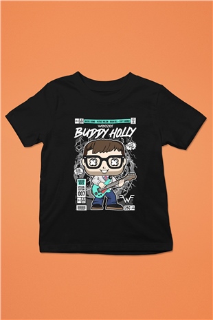 Weezer Baskılı Unisex Siyah Çocuk Tişört
