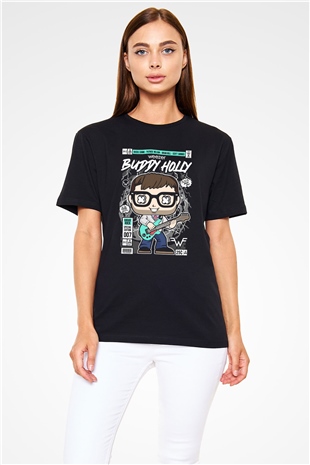 Weezer Baskılı Unisex Siyah Tişört