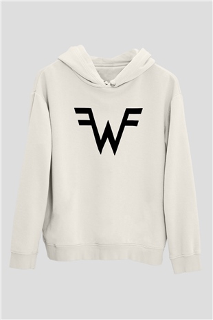 Weezer Beyaz Unisex Hoodie