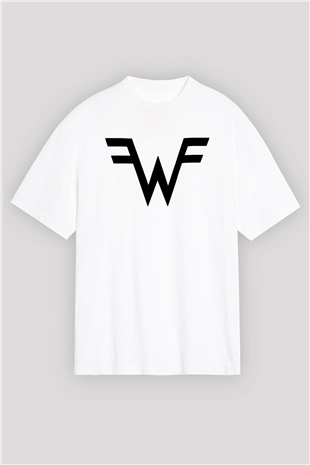 Weezer Beyaz Unisex Oversize Tişört T-Shirt