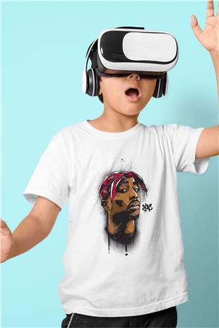 West Side Connection Baskılı Beyaz Unisex Beyaz Çocuk Tişört - Tshirt