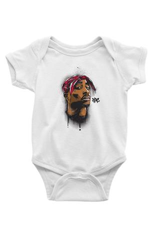 West Side Connection Baskılı Beyaz Unisex Bebek Body - Zıbın
