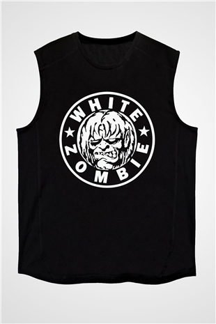 White Zombie Siyah Unisex Kolsuz Tişört