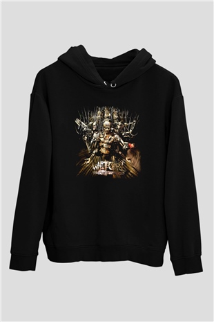 Whitechapel Siyah Unisex Kapşonlu Sweatshirt