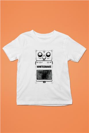 Whitesnake Baskılı Beyaz Unisex Beyaz Çocuk Tişört - Tshirt